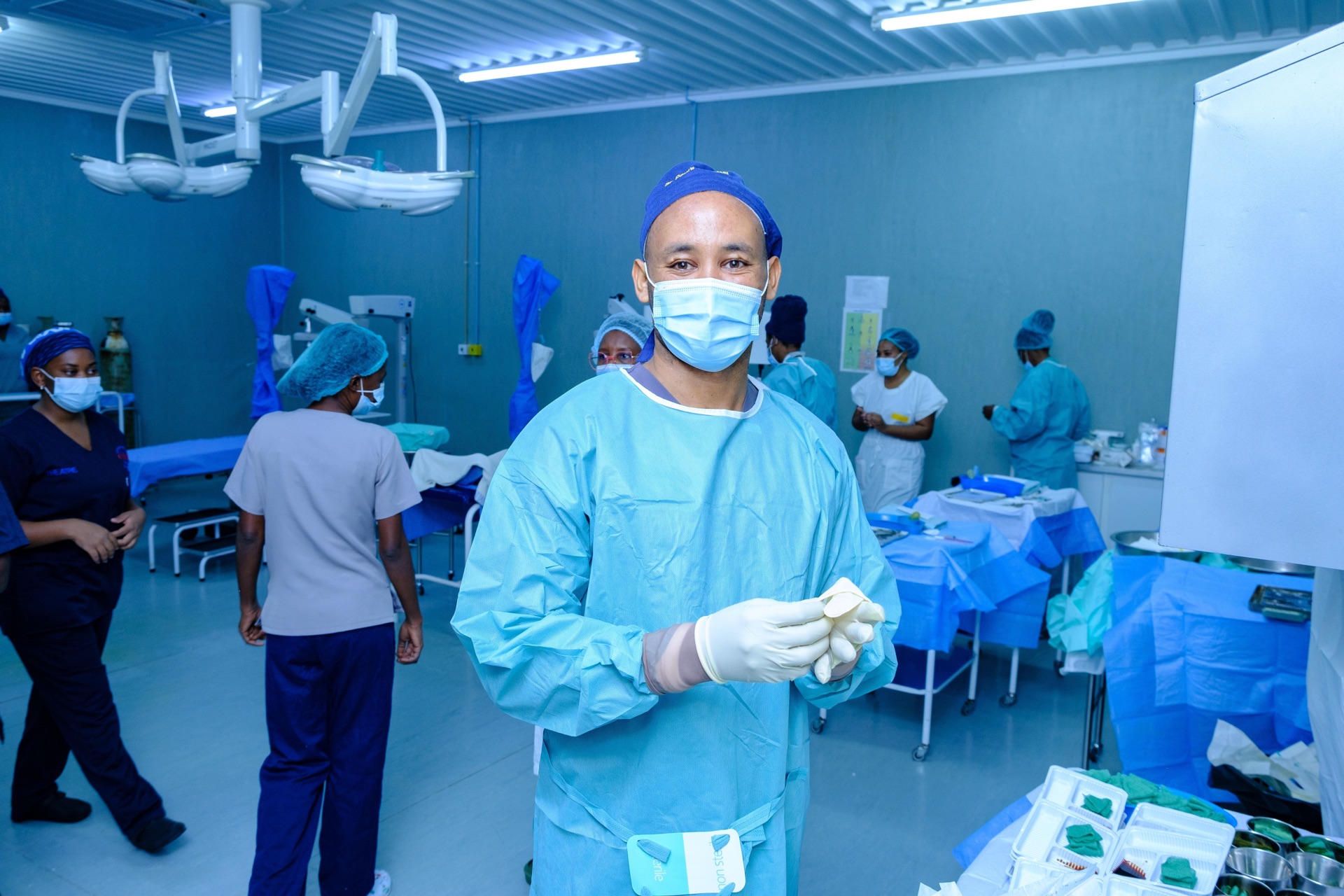 Surgeon during surgery